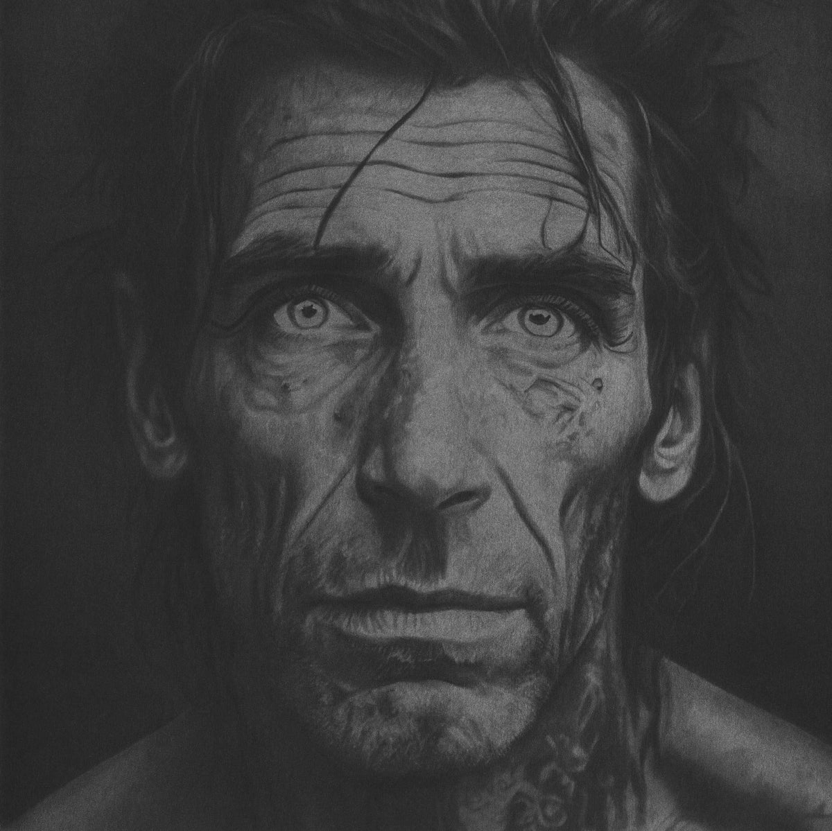 Drawing of Homeless Man by Seth Jennemann