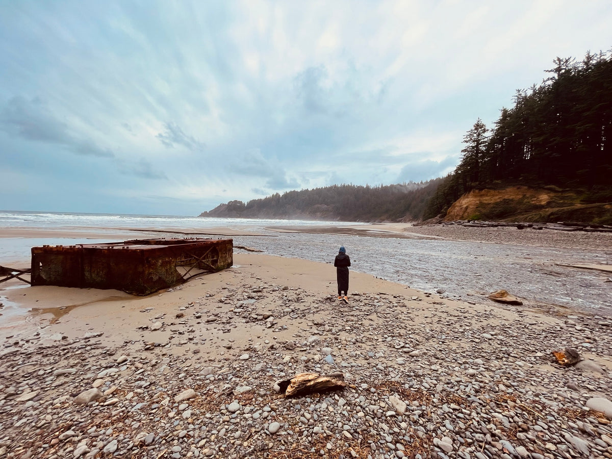 Lizzie Jennemann On Oregon Beach - Photo By Seth Jennemann