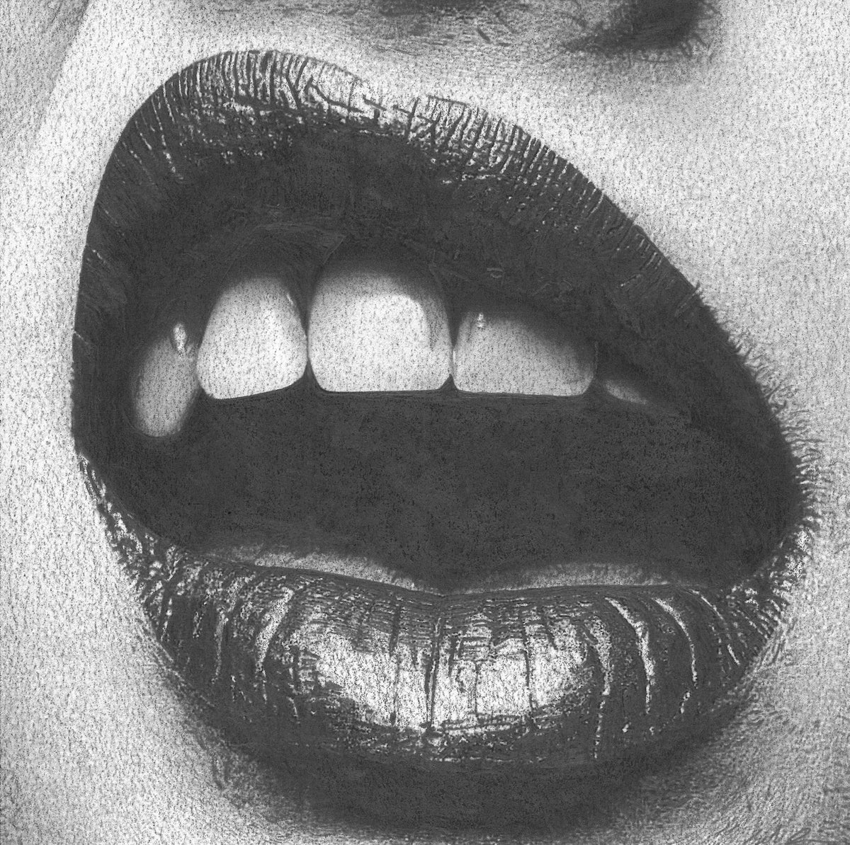 Study Drawing of Mouth and Lips by Seth Jennemann