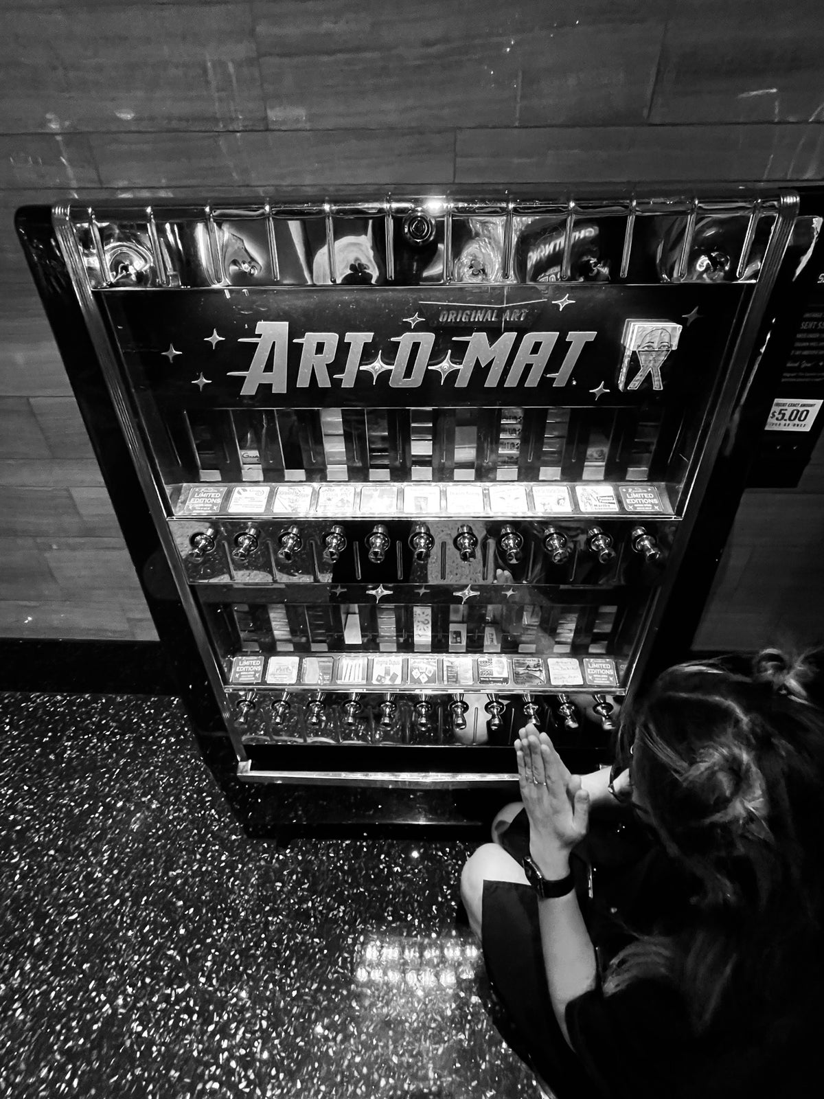 Photo of an Art-o-mat vending machine by Seth Jennemann.