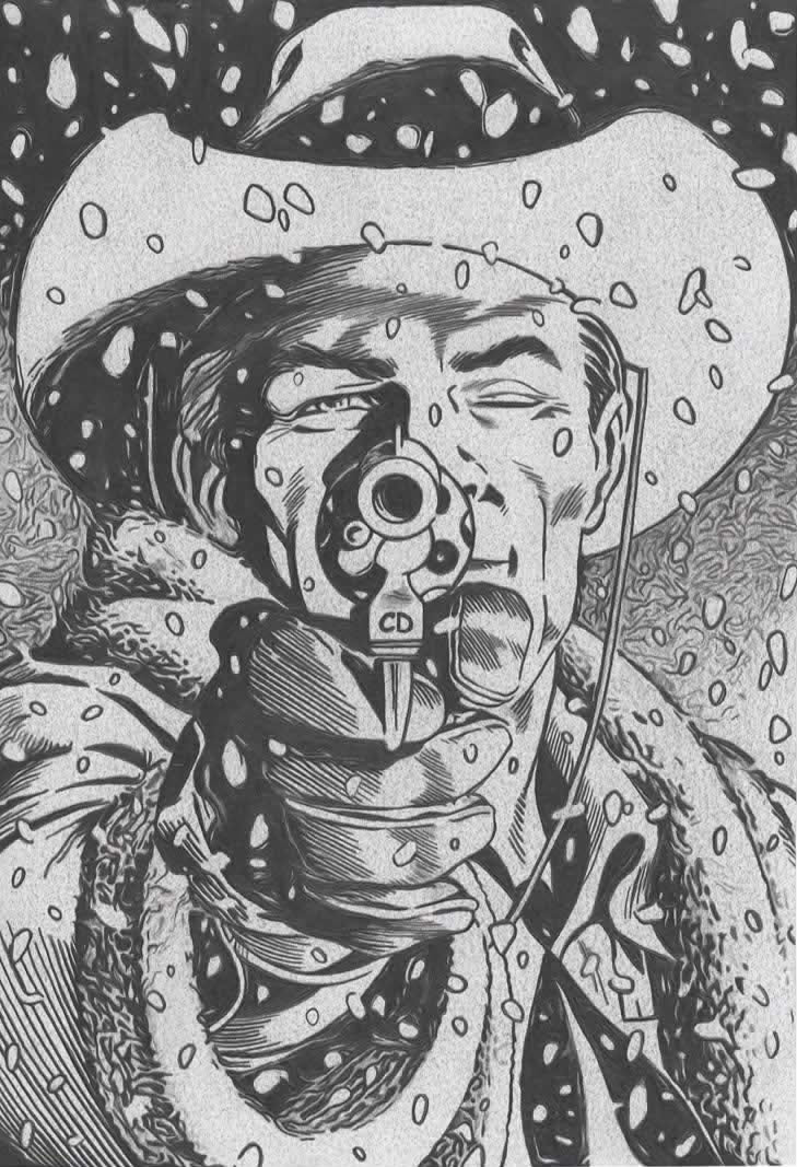 Seth Jennemann Pop Art Comic Drawing - Cowboy Dan