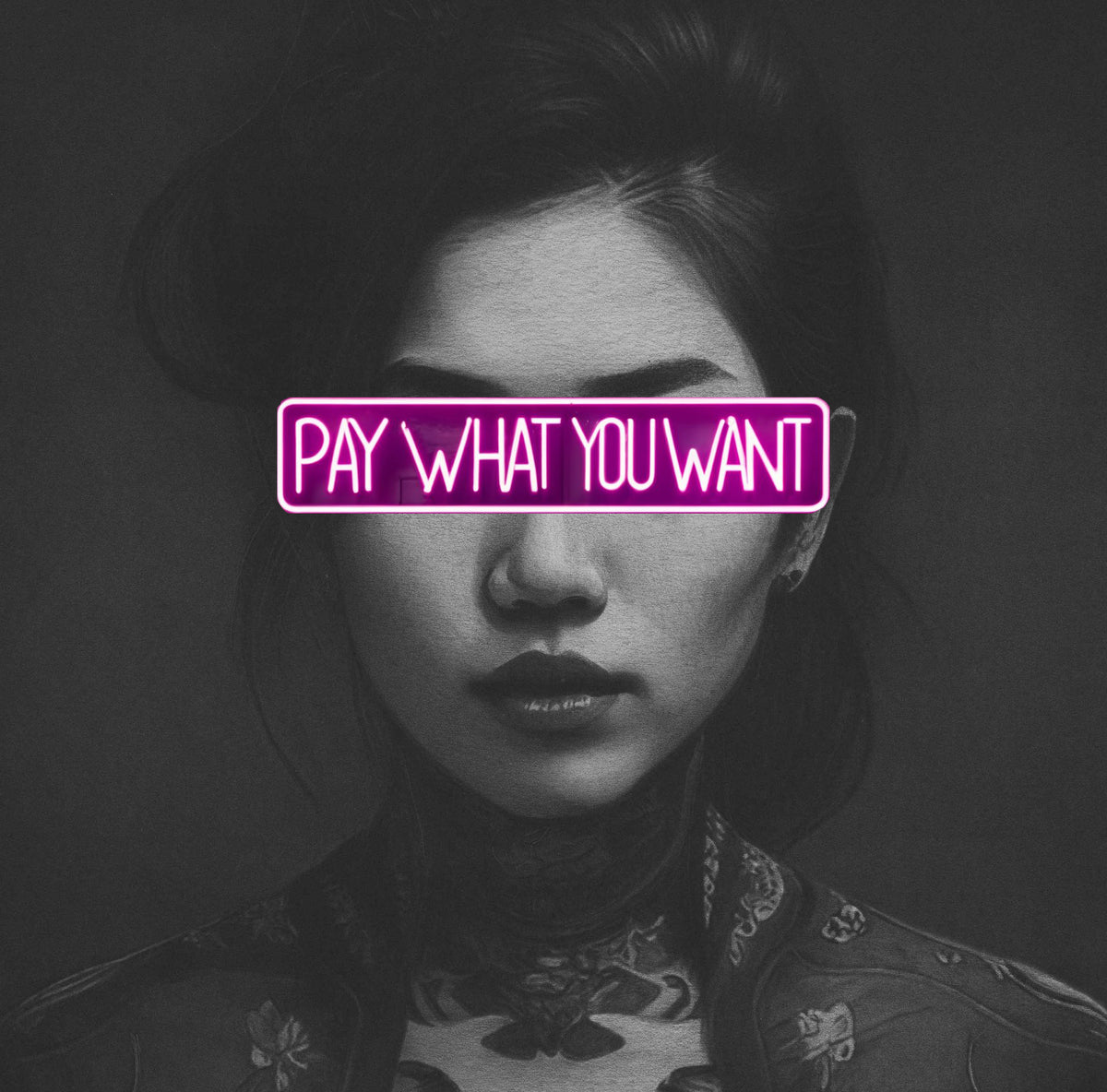 Pay What You Want Neon Art Seth Jennemann - Still Falling