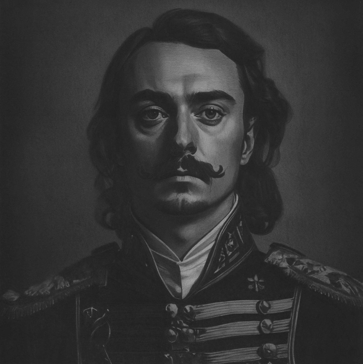 Seth Jennemann Portrait Fine Art Drawing - Pyotr - Peter The Great Drawing