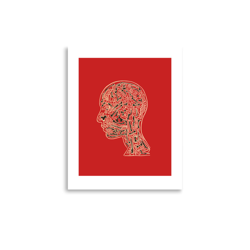 "Mental Mapping" - Print With Border