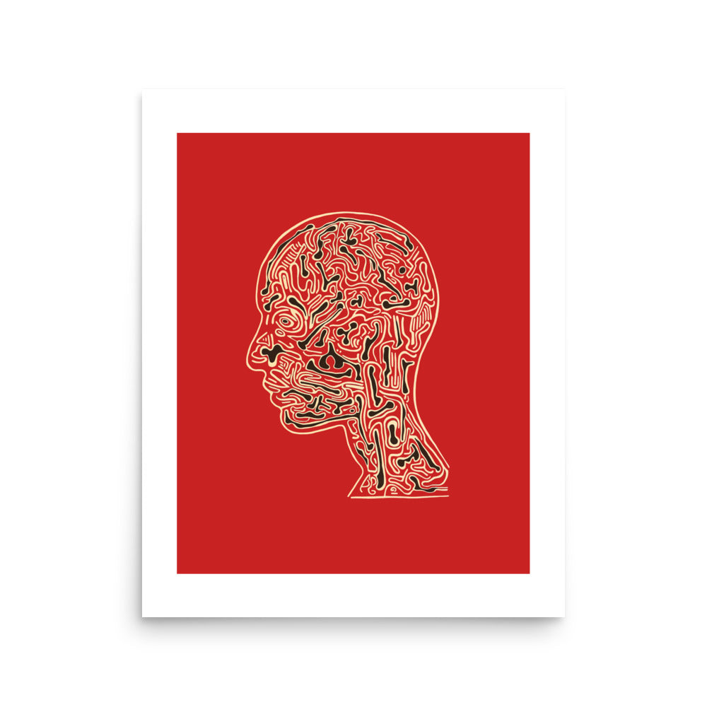 "Mental Mapping" - Print With Border