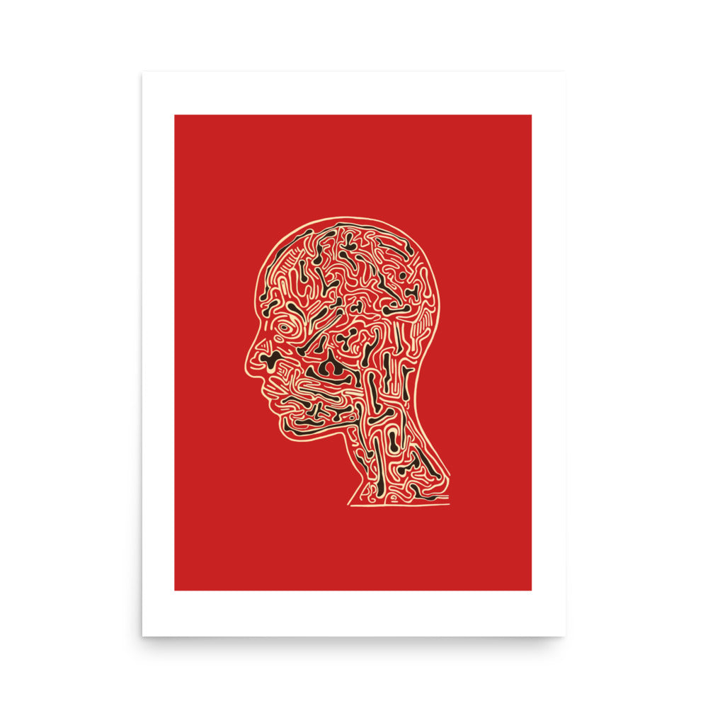 "Mental Mapping" - Print With Border