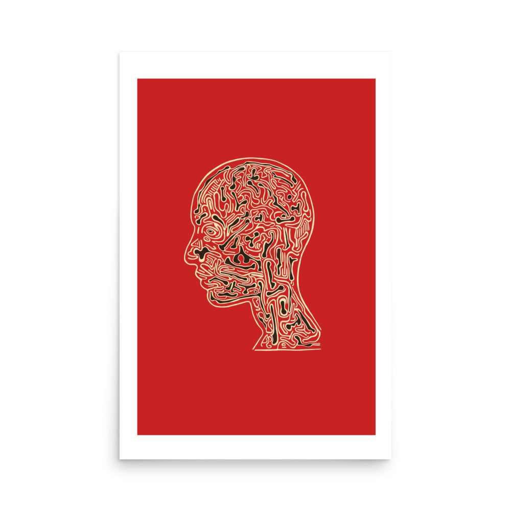 "Mental Mapping" - Print With Border