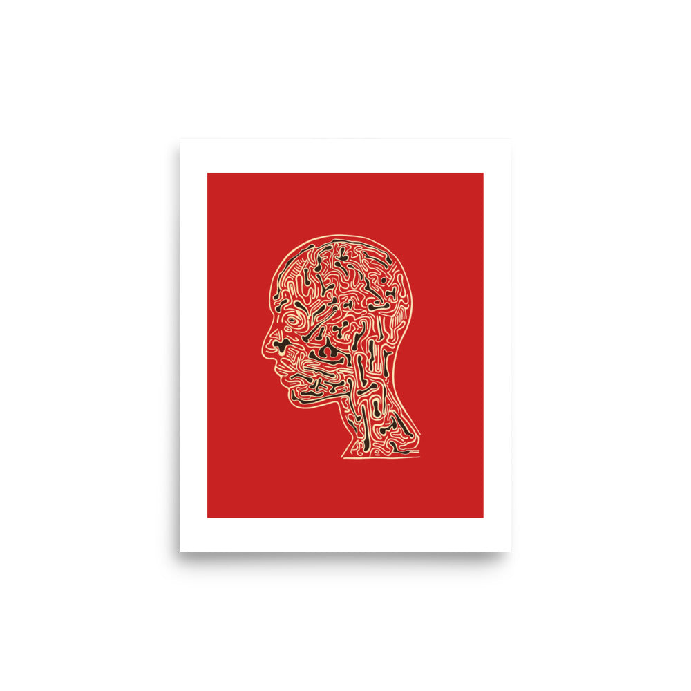 "Mental Mapping" - Print With Border