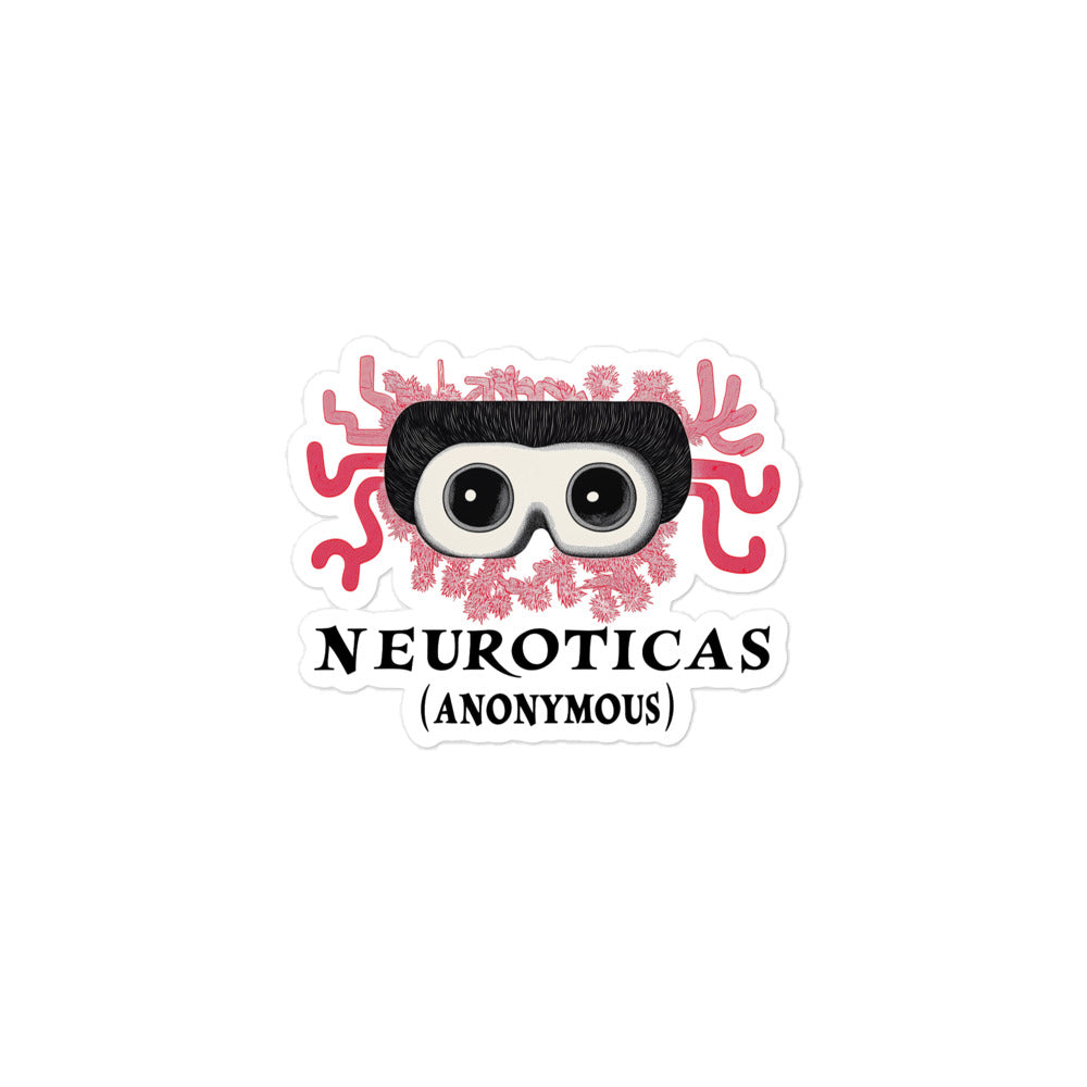 "Seeing Everything, Solving Nothing" - NEUROTICAS (Anonymous) Sticker