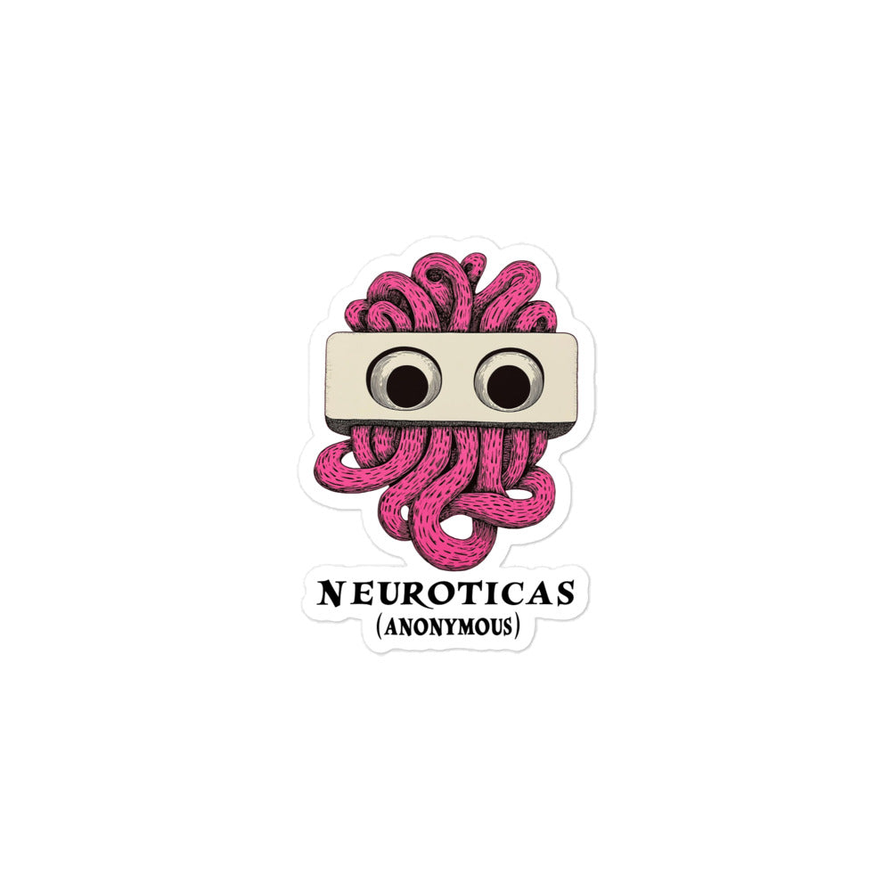 "Mute By Nurture" - NEUROTICAS (Anonymous) Sticker