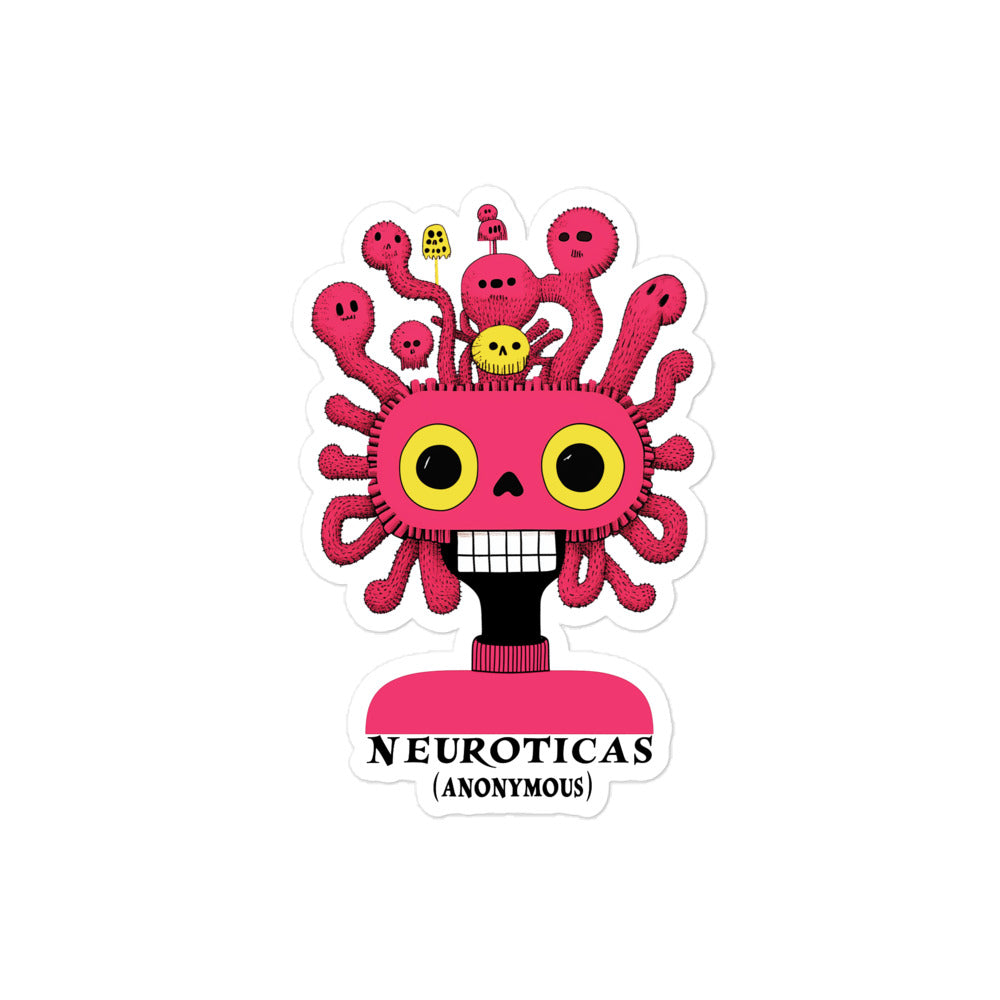 "Neurons Gone Rogue" - NEUROTICAS (Anonymous) Sticker