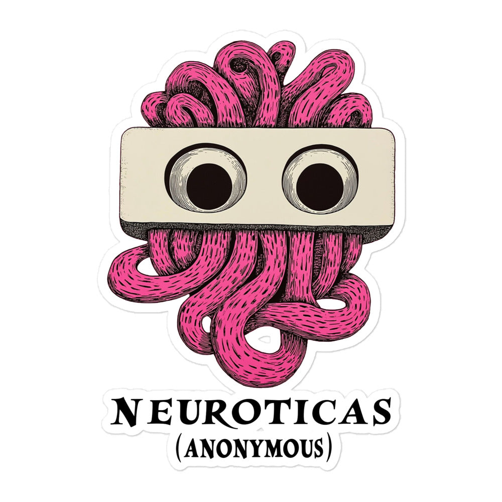 "Mute By Nurture" - NEUROTICAS (Anonymous) Sticker