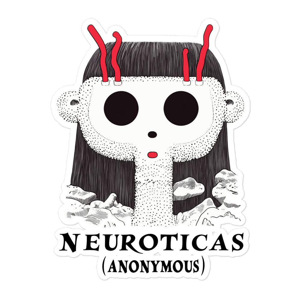 "Contemplations On A Cloudy Day" - NEUROTICAS (Anonymous) Sticker