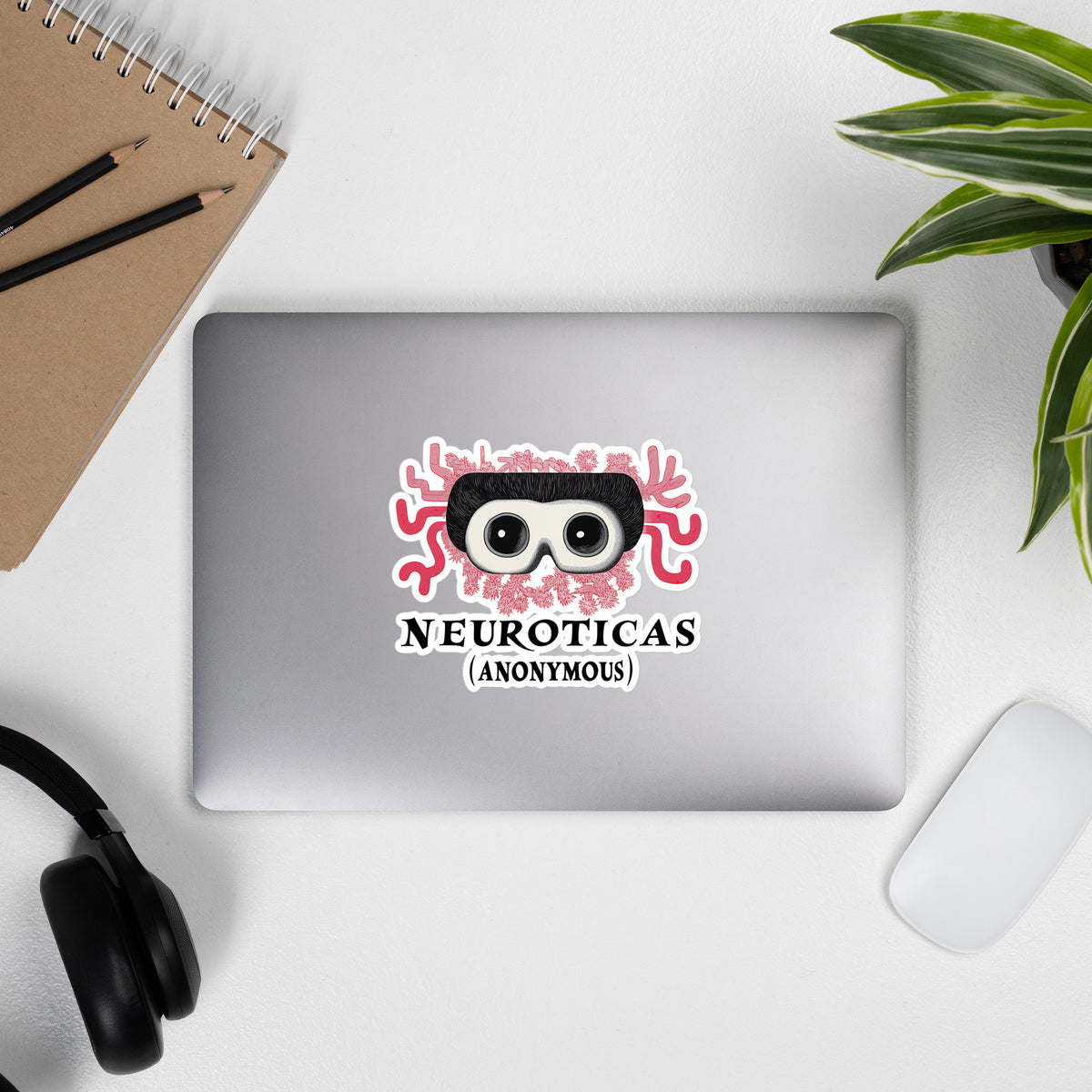 "Seeing Everything, Solving Nothing" - NEUROTICAS (Anonymous) Sticker